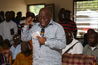 Akufo-Addo at the Greater Accra house of Chiefs