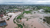 A flooded area in Ghana