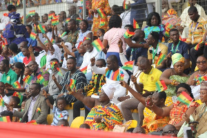 Some Ghanaians at the Baba Yara Sports Stadium