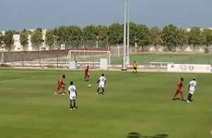 Screengrab of Kotoko during their first friendly with Al Hilal