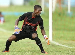 New Edubiase goalkeeper Bernard Mensah