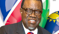 Namibia's President Namibian President Hage Geingob