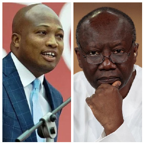 MP Samuel Okudzeto Ablakwa and Ken Ofori-Atta, finance minister