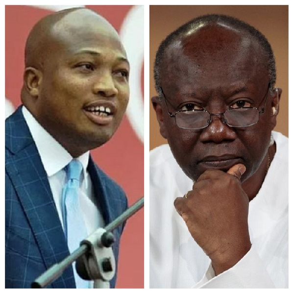 MP Samuel Okudzeto Ablakwa and Ken Ofori-Atta, finance minister