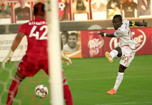 Solomon Asante scored a penalty for Phoenix Rising FC