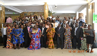 File photo; Group picture after the SEND workshop in Accra