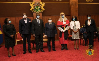 President Nana Addo Dankwa Akufo-Addo with some justices