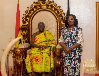 Justice Gertrude Araba Essaba Torkornoo meets Asantehene