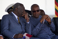 Former President Kufuor and John Dramani Mahama