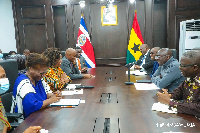 Dr Mahamudu Bawumia received the Vice President of Costa Rica, Epsy Campbell Barr at the J.H