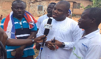 File photo: Eric Nartey Yeboah speaking to the media