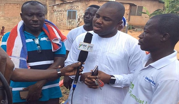 File photo: Eric Nartey Yeboah speaking to the media