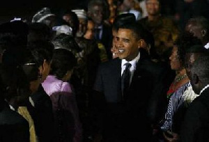 Obama@accra Airport