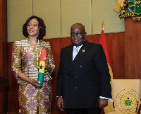 Jean Mensa with Nana Akufo-Addo