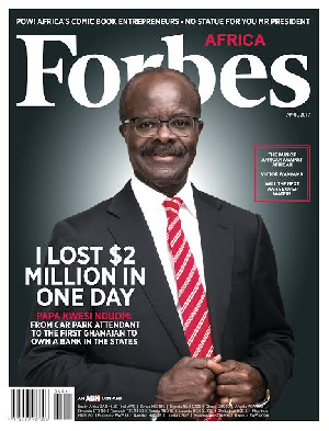 Dr. Papa Kwesi Nduom takes the cover of the Forbes Africa Magazine