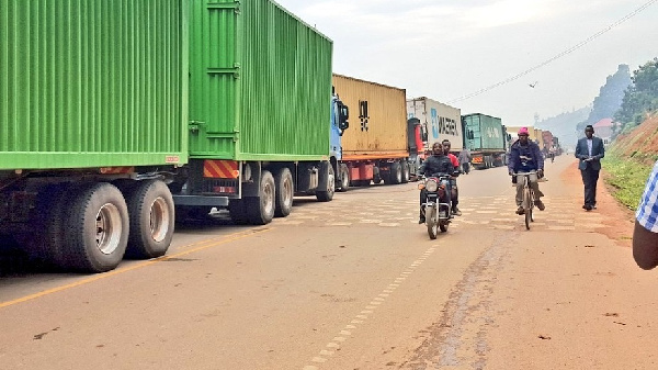 File photo: Lots of drivers have been left stranded at the border