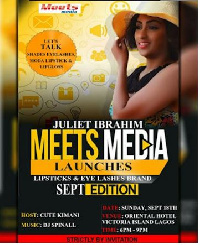 Juliet Ibrahim to take center stage at 