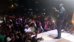 Guru performing at Takoradi Technical University