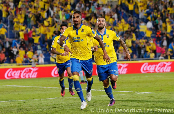 Kevin-Prince Boateng suffered an injury in Las Palmas 1-1 against reserve side