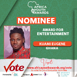 Kuame Eugene is nominated in the Award for Entertainment category