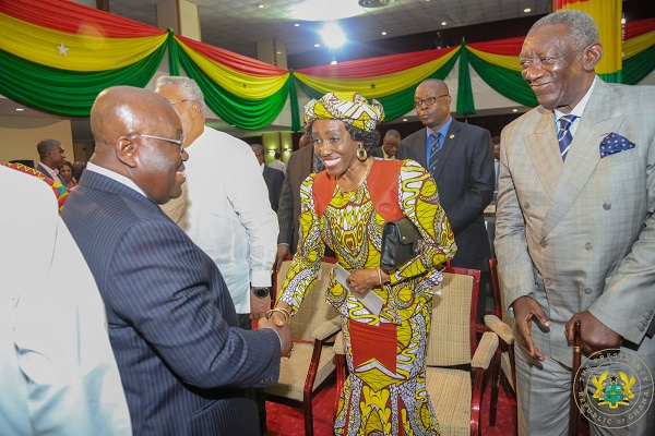 Nana Konadu meets President Akufo-Addo at an event in 2017