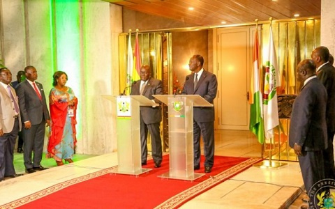 President Ouattara paid a 2-day visit to President Akufo-Addo