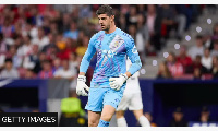 Thibaut Courtois suffered the injury during the Madrid derby on Sunday