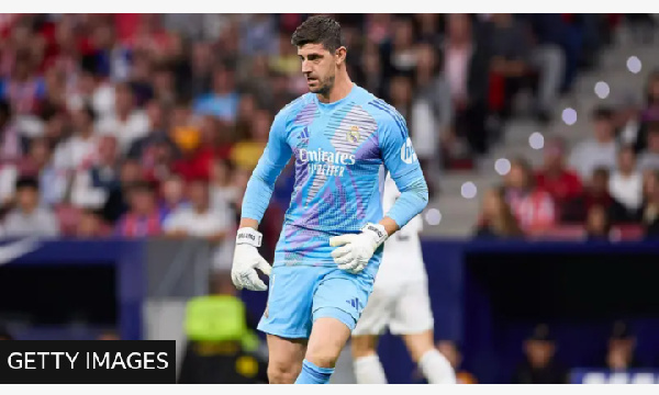 Thibaut Courtois suffered the injury during the Madrid derby on Sunday