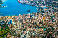 An aerial shot of Dar Es Salaam