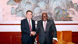 President Akufo-Addo with the President of  StarTimes Group