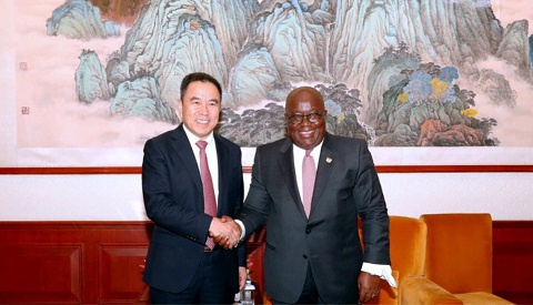 President Akufo-Addo with the President of  StarTimes Group