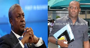 John Dramani Mahama, Former President of Ghana (L) and Mathew Opoku-Prempeh, Education Minister