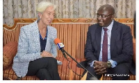 Christine Lagarde, IMF Boss and Vice President, Dr. Mahamadu Bawumia