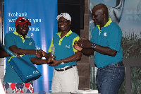 Frank Avorsey (left) wins Ecobank golf cup tournament