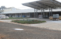 The front view of the Dodowa Hospital