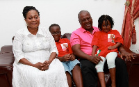 President John Dramani Mahama and his family