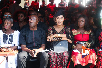 Some celebrities at late Major Maxwell Adam Mahama's funeral earlier today