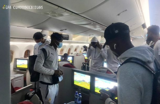 Black Stars players arrive in Japan for Kirin Cup