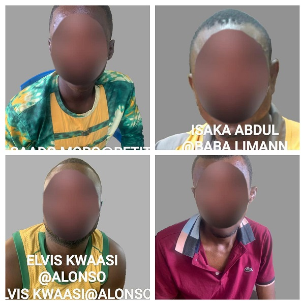 Four robbers arrested by Ghana Police Service