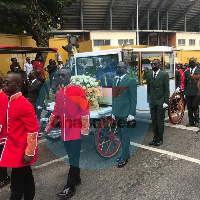 Arrival of Reverend Anthony Boakye's body