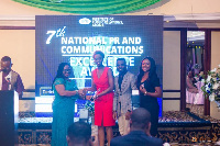 Akua Owusu-Nartey receiving the award on behalf Ogilvy Ghana