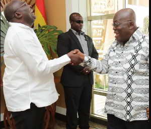 President Akufo-Addo (right) and his Vice President Dr. Bawumia