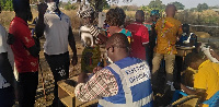 The polling center at the Korania village