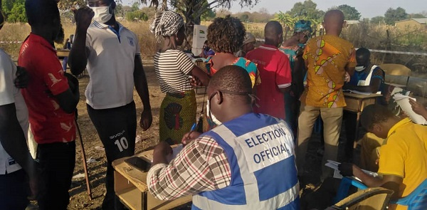 The polling center at the Korania village