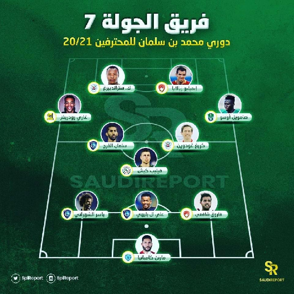 Samuel Owusu named in the Saudi Pro League team of week seven