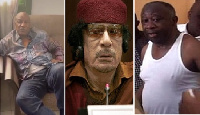 L - R: Guinea's Conde, Libya's Gaddafi and Ivory Coast's Gbagbo