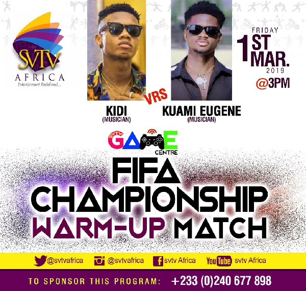 Kidi faces Kuami Eugune in the Warm up session