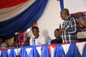 Lucky Mensah with others at NPP Campaign Launch