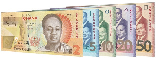 File photo of Ghana cedis notes