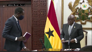 Akufo-Addo swears in Kissi Agyebeng